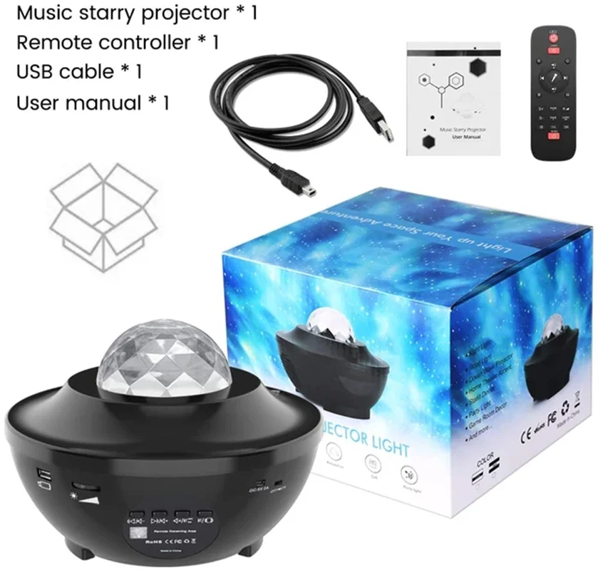 چراغ کهکشانی اسپیکر دار مدل Starry Sky